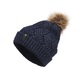 WAHLSTEN CINDY POM-POM BEANIE, DARK BLUE